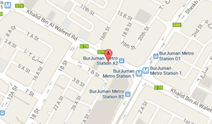 Dubai Office Location Map