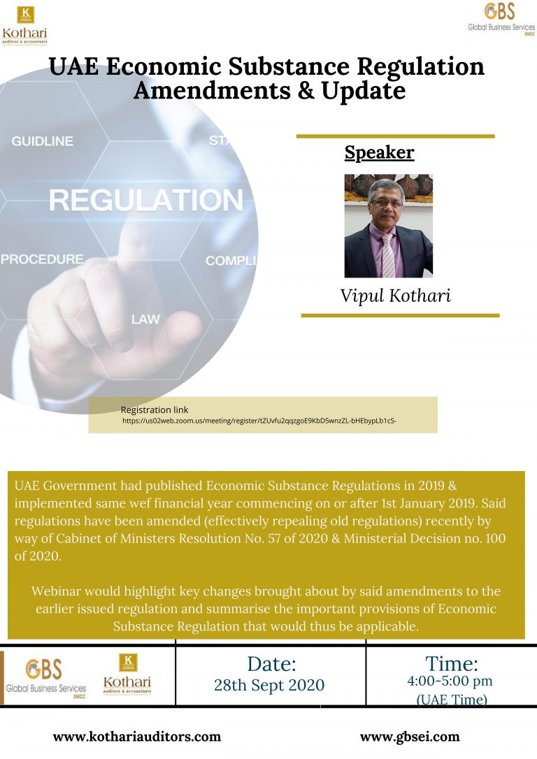  Webinar on ESR Amendments & Updates